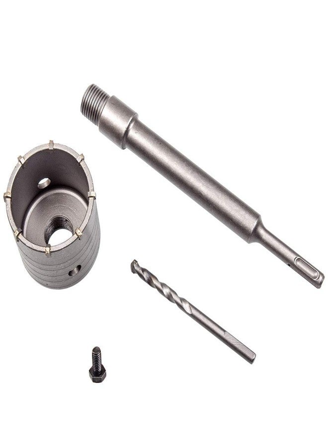 UPTODATETOOLS Wall Hole Drill Bit 75mm Concrete Cement Stone Hole Saw Cutter 290mm Drilling Depth Round Shank with Connecting Rod - Image 4